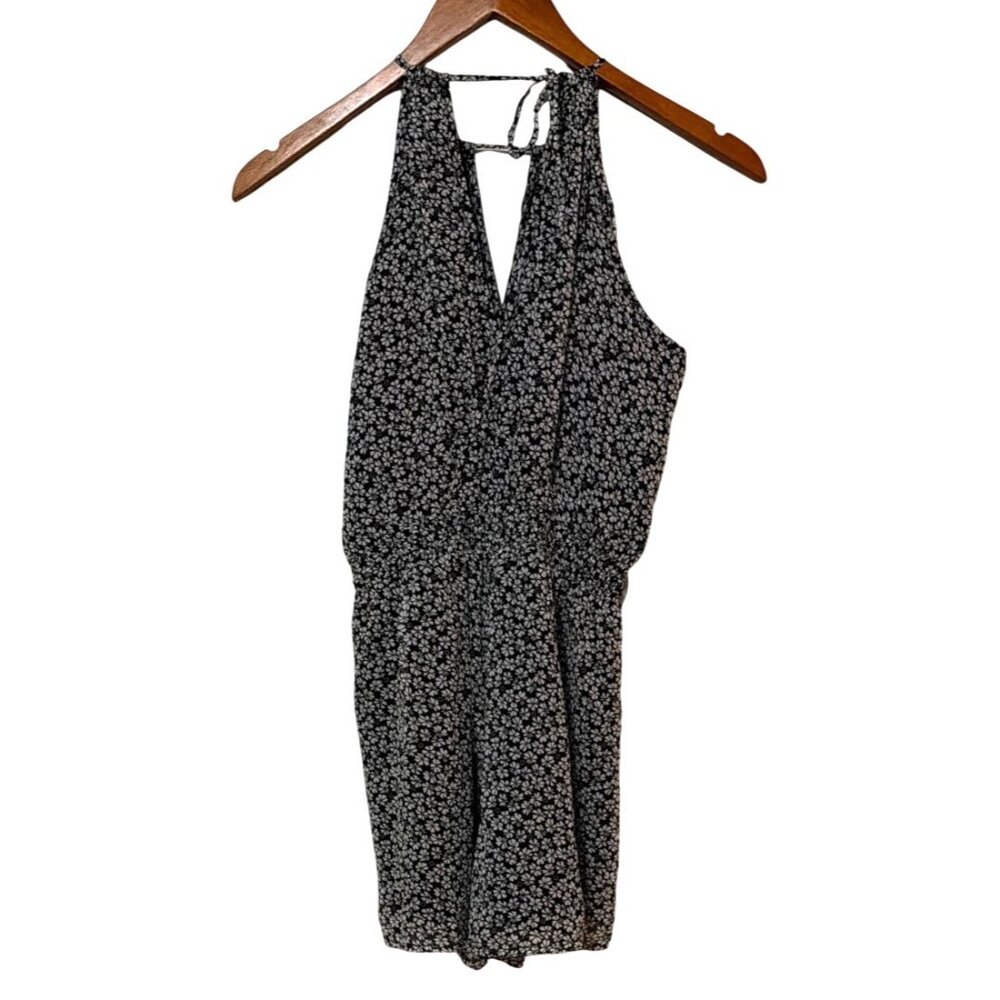 Abercrombie & Fitch Black Floral Halter Romper XS - Picture 3 of 8
